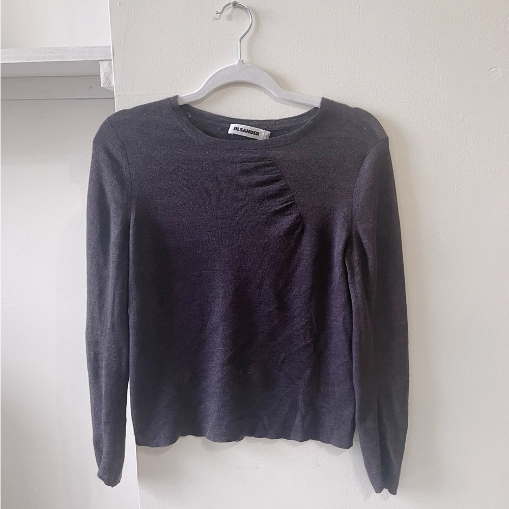 Sold Jil Sander Purple Mauve Silk Cashmere Sweater